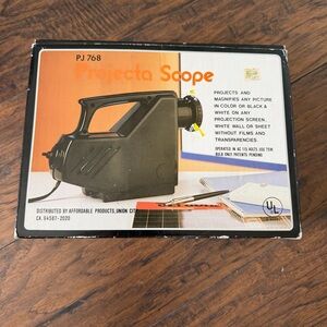 Projecta Scope PJ 768 Black Projector VINTAGE